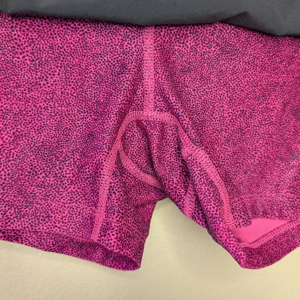 Black Nike Athletic Skort Dri-Fit w/black and pink shorts Size Small Sides Ties - Picture 9 of 15